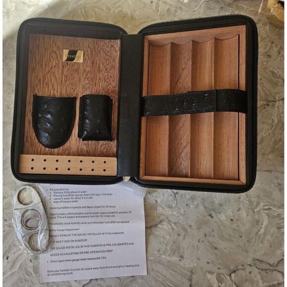 Prestige - The Manhattan Travel Humidor Case - Black - Picture 1 of 5